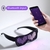 Óculos de festa, dinâmico emissor de luz, bluetooth, app customizável, carregamento USB