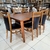 CONJUNTO DE JANTAR LARISSA CHAPA IMBUIA 160 + 6 CADEIRAS VITORIA IMBUIA TEC 121