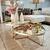CONJUNTO MESA DE CENTRO MODERNE DOURADA/ESPELHO - comprar online
