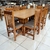 CONJUNTO DE JANTAR RAIZ MOEDA TPO SLIM CINAMOMO CASTANHO/BAS CASTANHO 200 + 8 CADEIRAS TEXAS