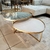 CONJUNTO MESA DE CENTRO MODERNE DOURADA/ESPELHO/QUARTZO - Wilkins Casa