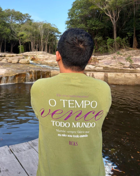 Camiseta Tubular - Pistache