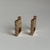 BRINCO ARGOLA BANHADO A OURO RETANGULAR - comprar online