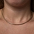 COLAR BANHADO A OURO ARO LISO - comprar online