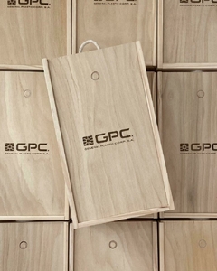 CAJA DOS COMPARTIMENTOS Y COPA VIDRIO 490 ml Grabada Laser Personalizada - tienda online