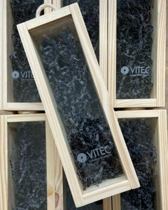 Caja con Tapa De Vidrio Grabada Laser