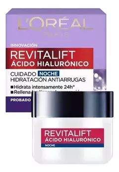 Crema Facial Noche Loréal Paris Revitalift Ácido Hialurónico x50ml - comprar online