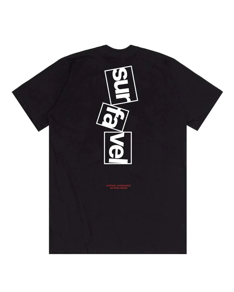 Camiseta Surfavel Block Design - Preta