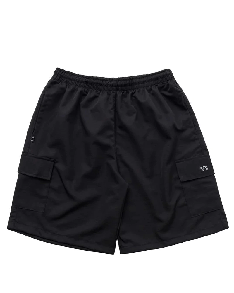 Bermuda Rip Stop Cargo Stranger Logo Tag - Preta