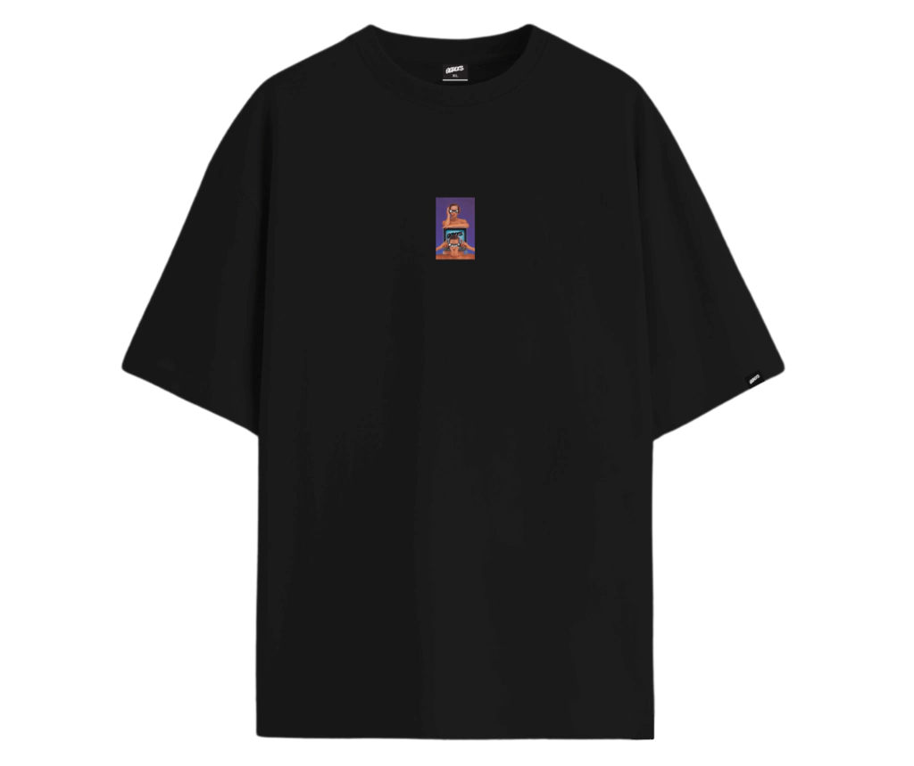 Camiseta Oodles Glitch - Preta