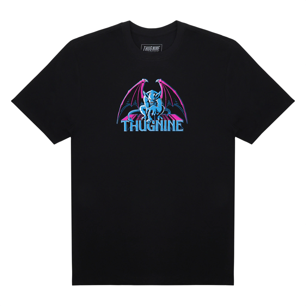 Camiseta Thug Nine Gargoyle - Preta