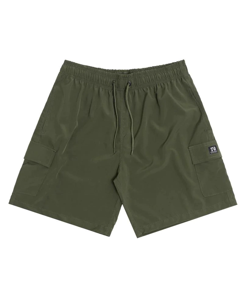 Shorts Stranger Tactel Cargo Logo Tag - Verde