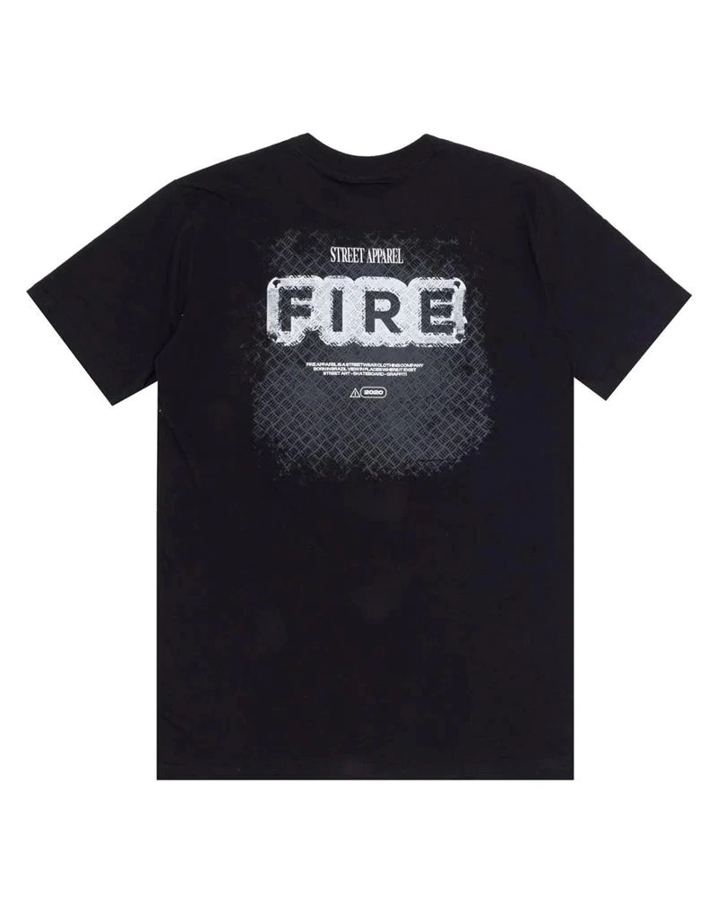 Camiseta Fire On The Metal - Preta