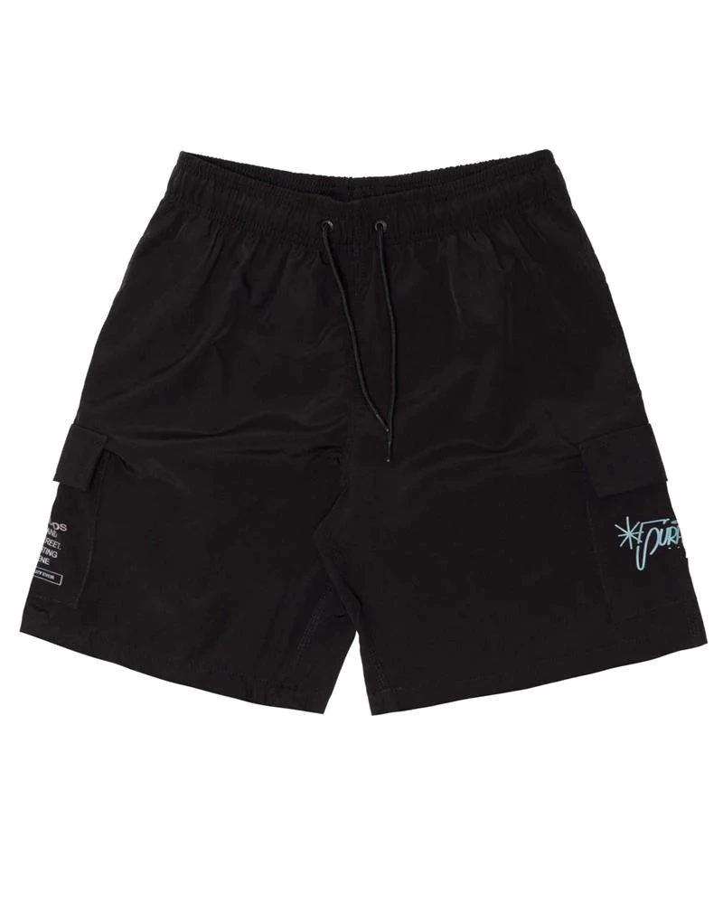Shorts Surfavel Tactel Cargo Quality Ever - Preto