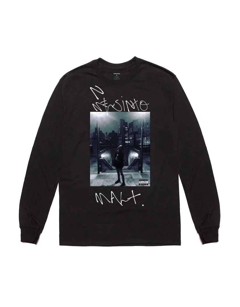 Camiseta Manga Longa Sidoka Intactoz Não Me Sinto Mal Mais - Preta