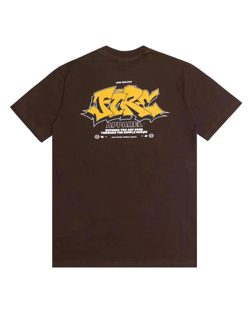 Camiseta Fire Making Things Happen - Marrom