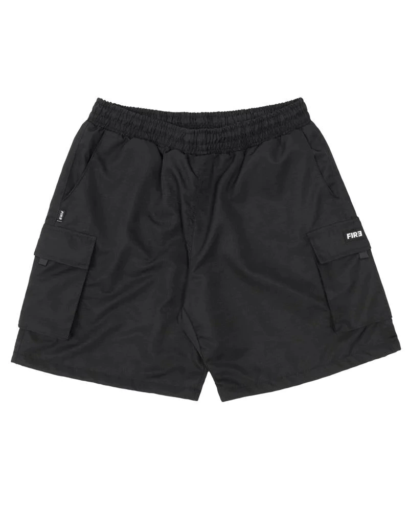 Bermuda Cargo Fire Rip Stop Square Logo - Preto