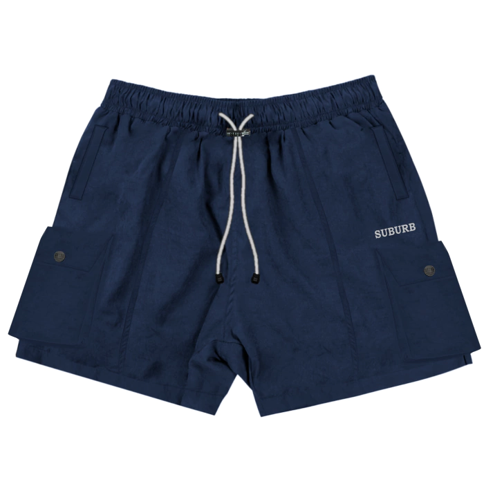 Short Suburb Cargo Reflective - Azul marinho