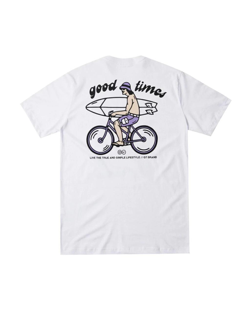 Camiseta Good Times Live The True - Branca
