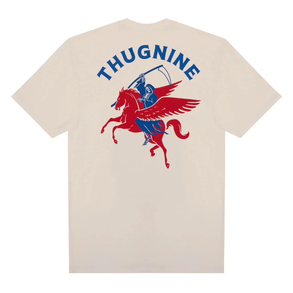 Camiseta Thug Nine Death Messenger - Off White