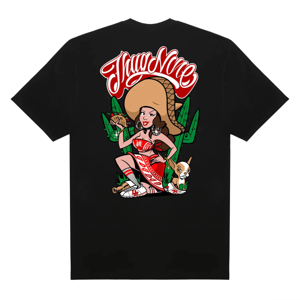Camiseta Thug Nine Charra - Preta