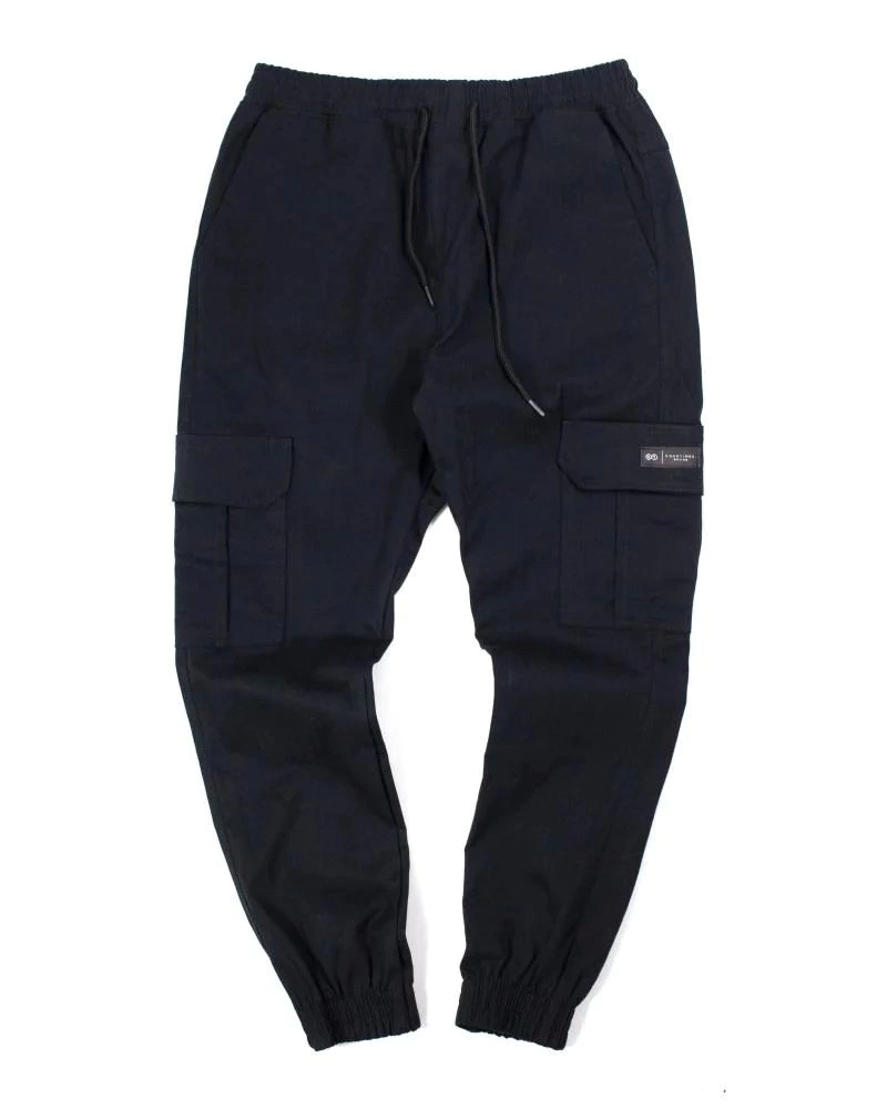 Calça Sarja Cargo Jogger Good Times - Preta