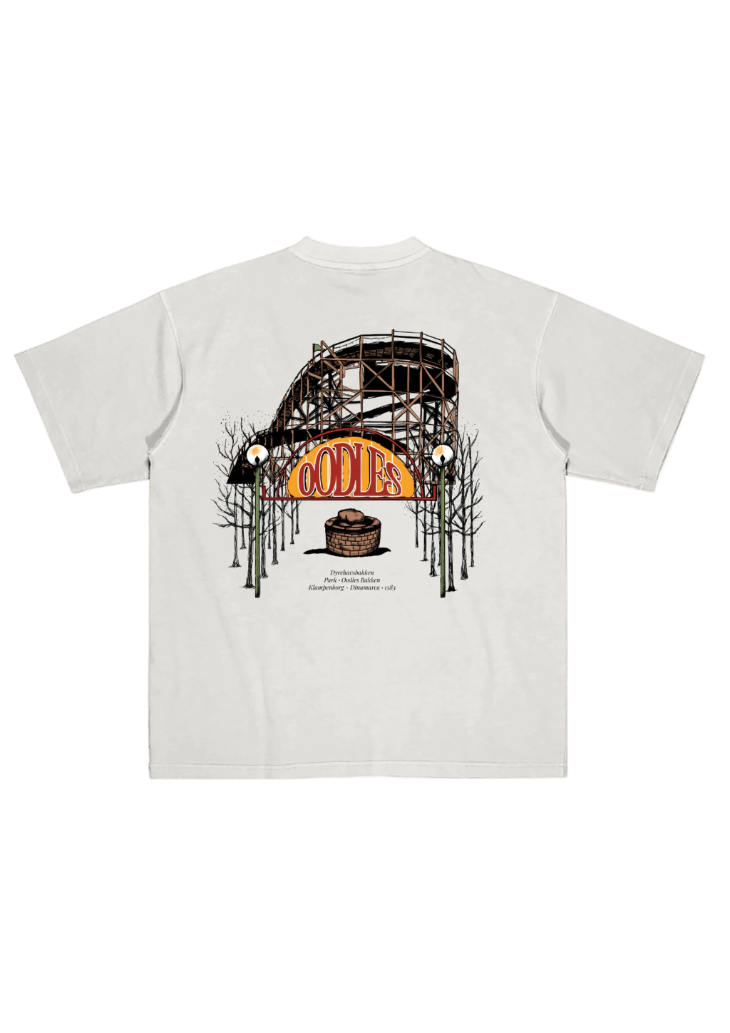 Camiseta Oodles Bakken - Off White