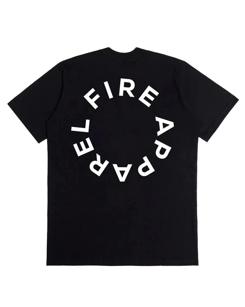 Camiseta Fire Basic Circle Apparel - Preta