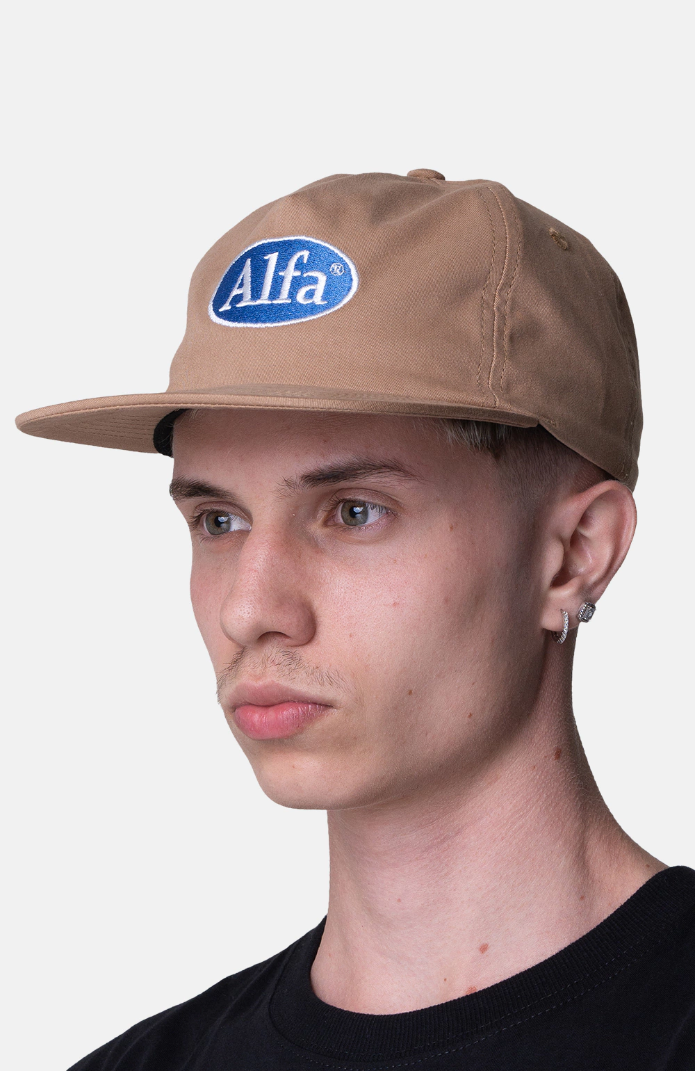Boné Dad Hat Alfa Skate Logo - Cáqui