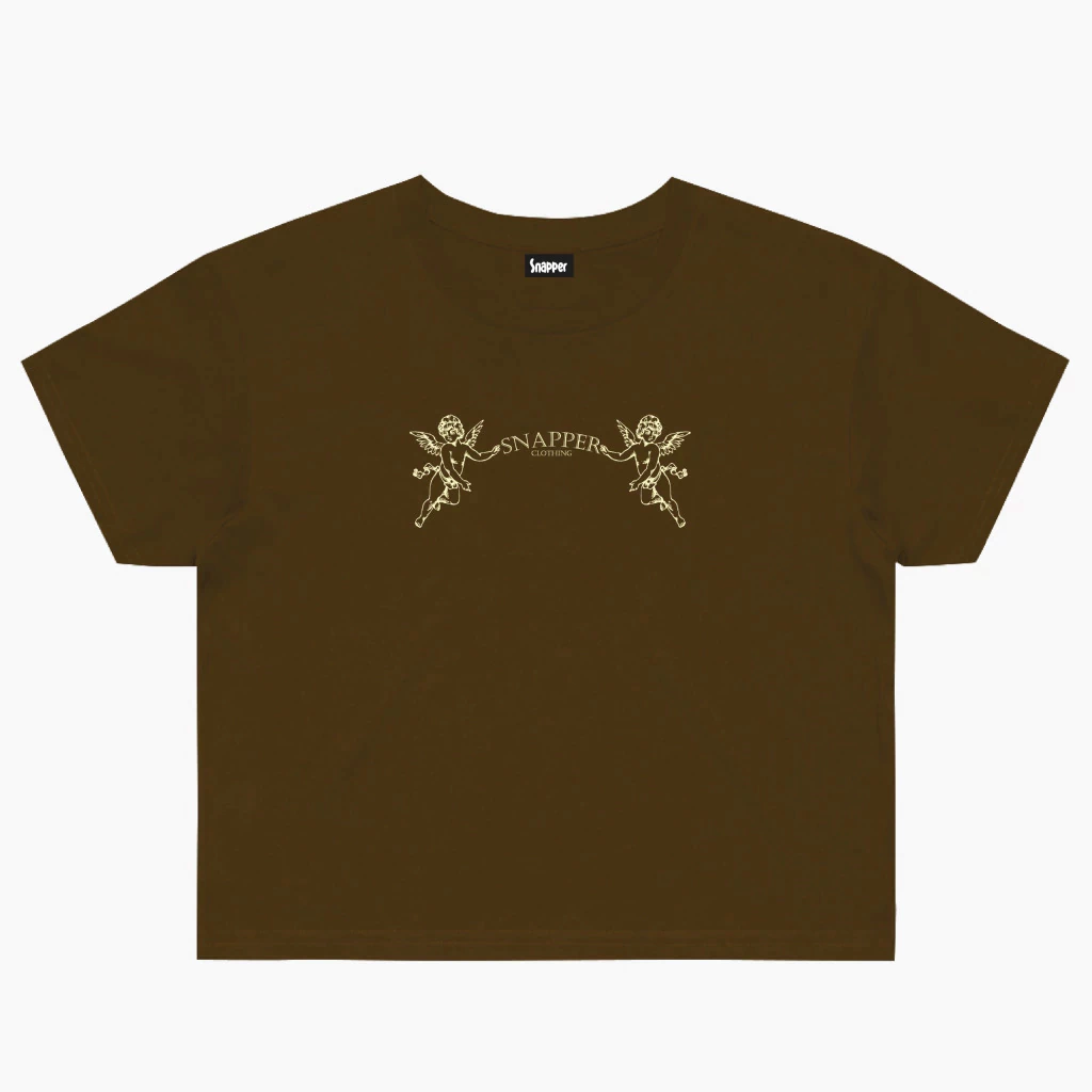 Cropped Snapper Angels - Marrom