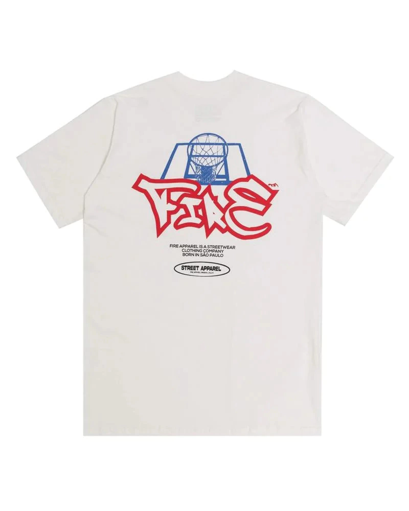 Camiseta Fire Street Backboard - Off White