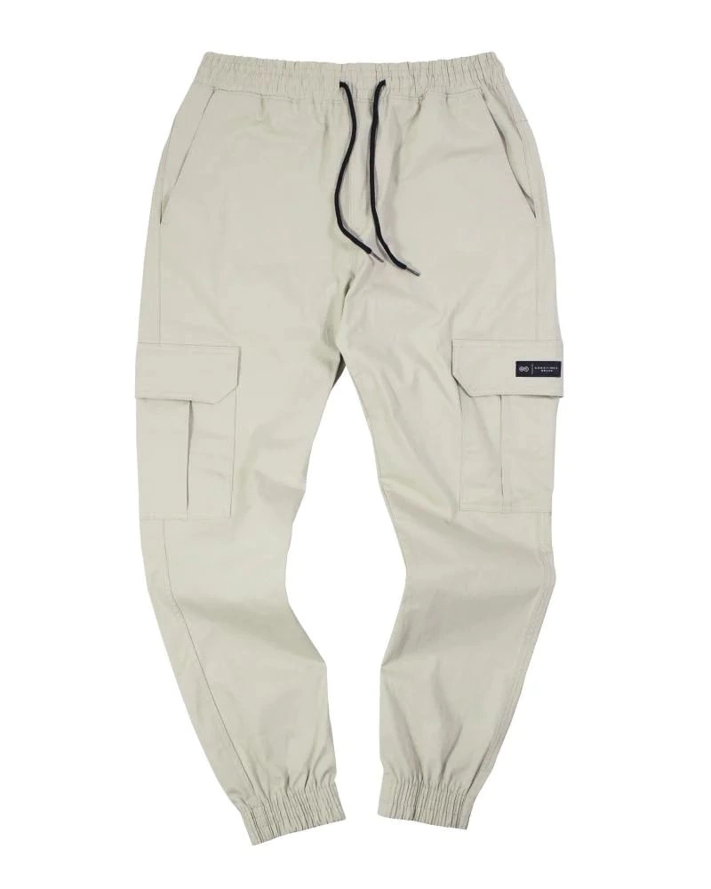 Calça Sarja Cargo Jogger Good Times - Areia