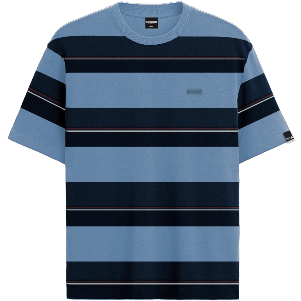 CAMISETA SUBURB CLASSIC STRIPE REGULAR - Listrado