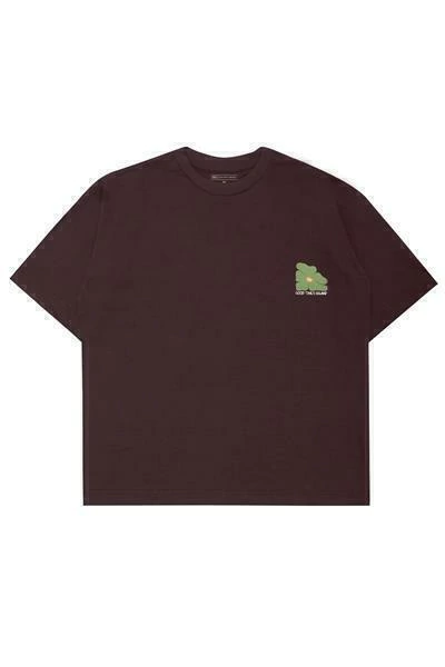 Camiseta Oversized Good Times Malhão Creation - Marrom