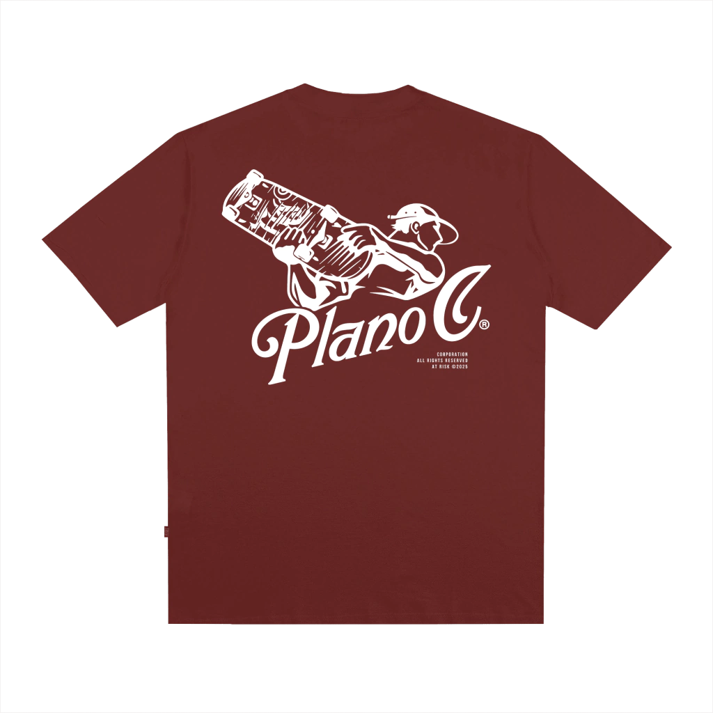 Camiseta Plano C Skate Attack - Vermelha
