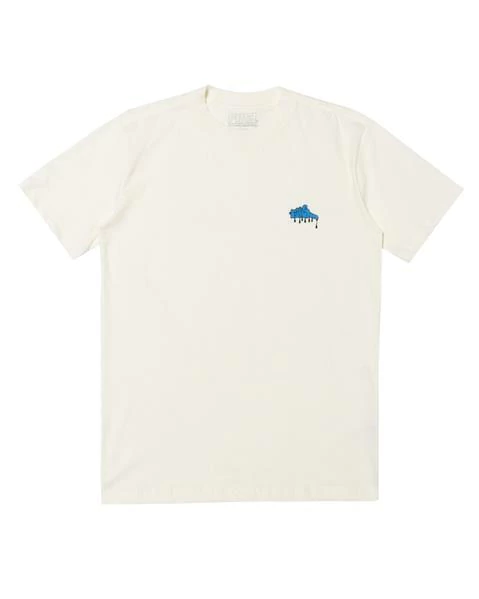 Camiseta Básica Fire Dripping Ink - Off white