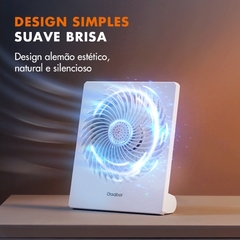 ventilador de mesa portátil, retangular gaabor super silencioso. - loja online