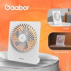 ventilador de mesa portátil, retangular gaabor super silencioso. - comprar online