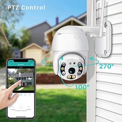 Câmera Speed Dome Ip Full Hd Mais Ptz Wifi Prova De Água 360 Com Varredura Automática