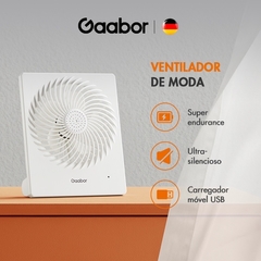 ventilador de mesa portátil, retangular gaabor super silencioso. - American shop
