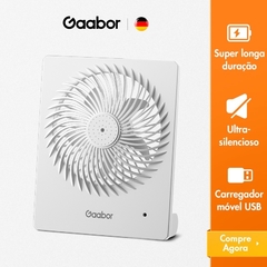 ventilador de mesa portátil, retangular gaabor super silencioso. na internet