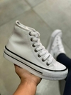 Bota All Star de Couro Plataforma