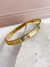 Bracelete Cart Com Brilhantes em Zircônia Joia em Aço com Banho de Ouro