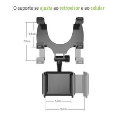 Suporte Veicular Para Espelho Retrovisor De Carro Para Banco Dianteiro - comprar online