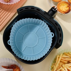 AirFryer Silicone Reutilizável Pote, Forno Pote, Forro Redondo, Pizza, Frango - comprar online