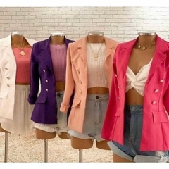 Blazer Feminino Com Botão - Kaufen KF