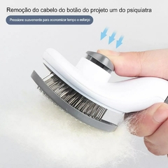 Removedor De Cabelo De Pet De Aço Inoxidável, Pente De Gato, Ferramentas De Higiene Animal, Acessórios Para Cães, Pente De Massagem De Beleza, Suprime - Kaufen KF