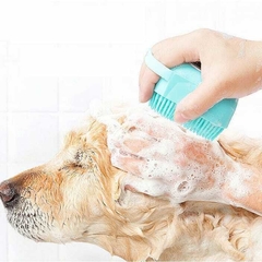 Esponja Para Banho de Silicone para (Pets) com -Dispensar- Massageador Escova Shampoo Sabonete Liquido na internet