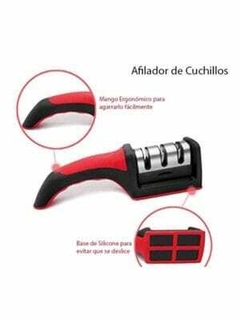 Amolador Afiador De Facas Em Aço Inox Profissional Com 3 Afiadores Profissional - Kaufen KF