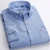 Camisa Masculina Oxford sólida de manga longa Patch Desig - ArizonaShop